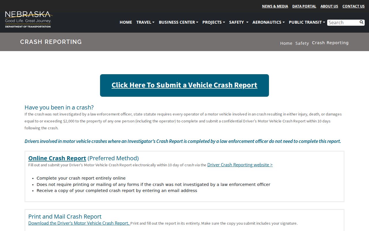 Nemaha County arrest history Nebraska crash report channel