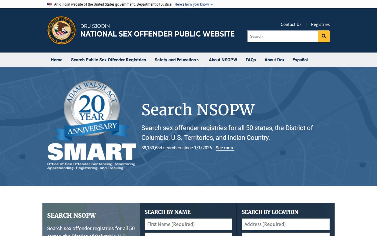 Johnson criminal history and national sex offender registry search